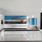 Cucina moderna Bianca e turchese Offerta Arredo Sicilia